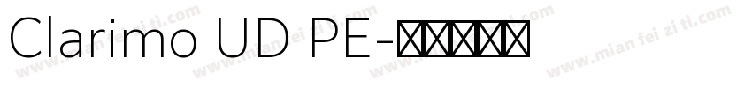 Clarimo UD PE字体转换